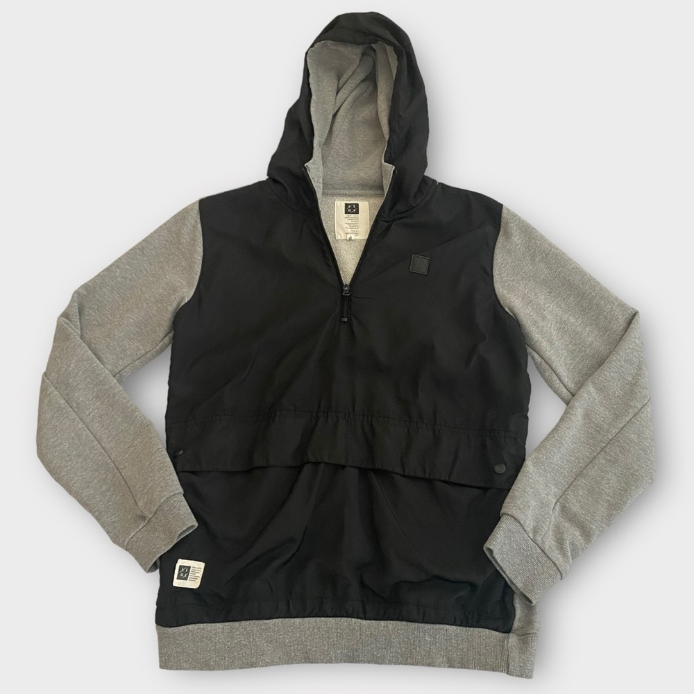 Lira CRTV SCTY Men’s Pullover Small Hooded Quarter Zip Sweatshirt Jacket Casual
